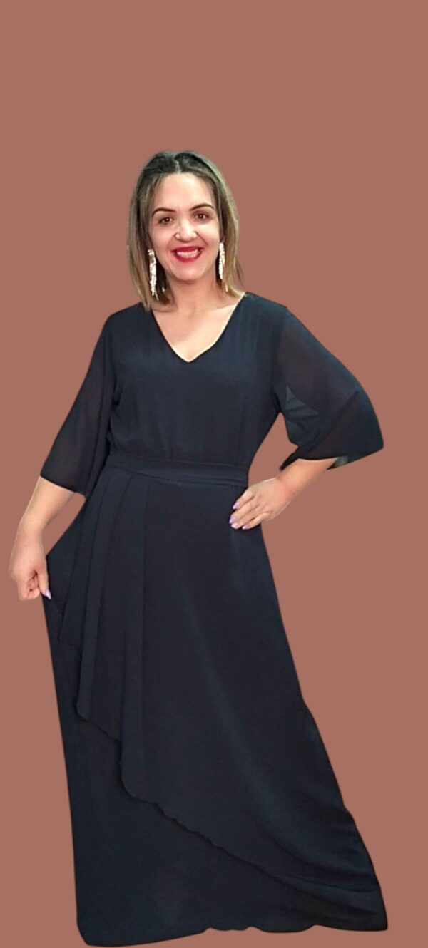 VESTIDO LONGO  DE CHIFFON - Image 4