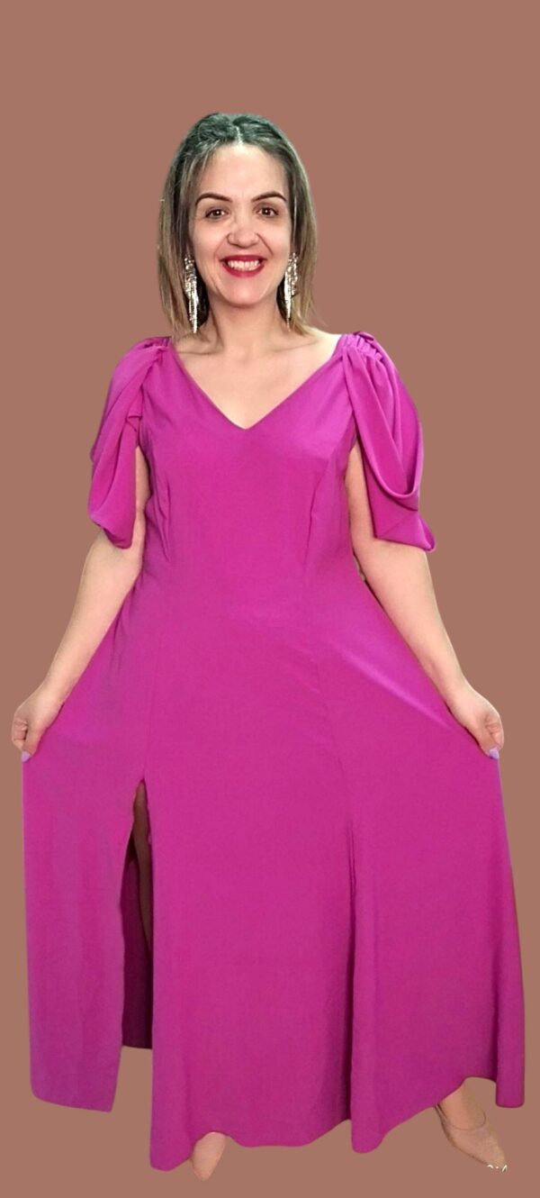 VESTIDO LONGO  C/ MANGA FANTASIA - Image 8
