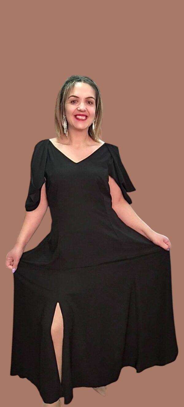 VESTIDO LONGO  C/ MANGA FANTASIA - Image 5