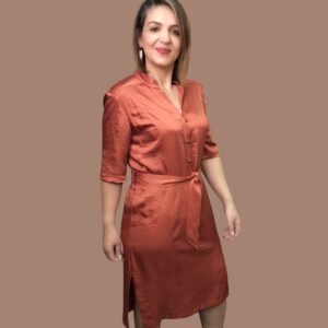 Vestido camiseiro curto