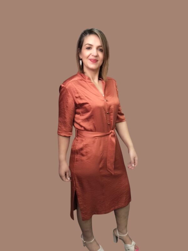 Vestido camiseiro curto