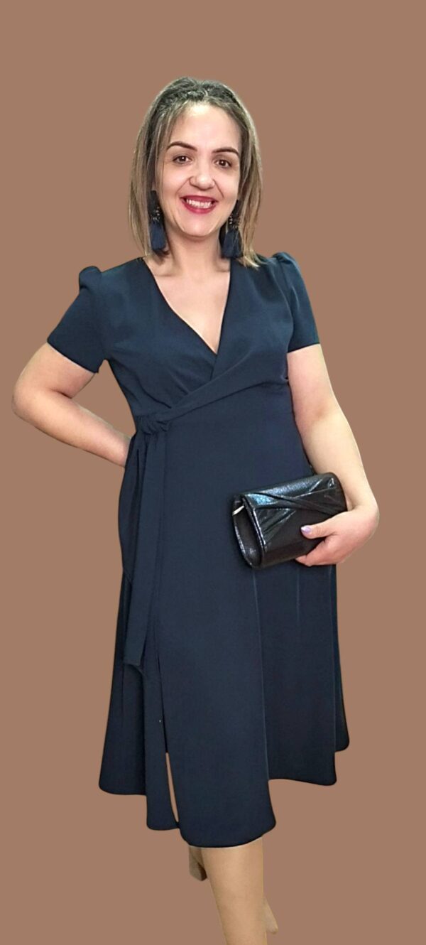 Vestido midi azul - Image 2