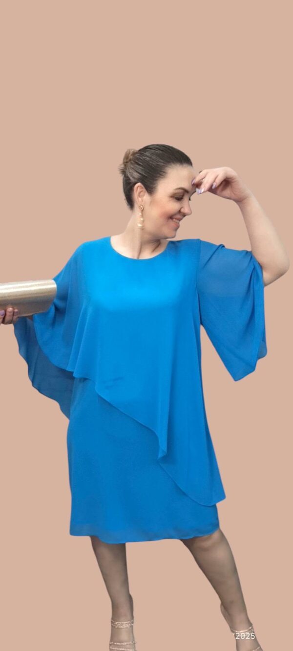Vestido com capa Azul - Image 3